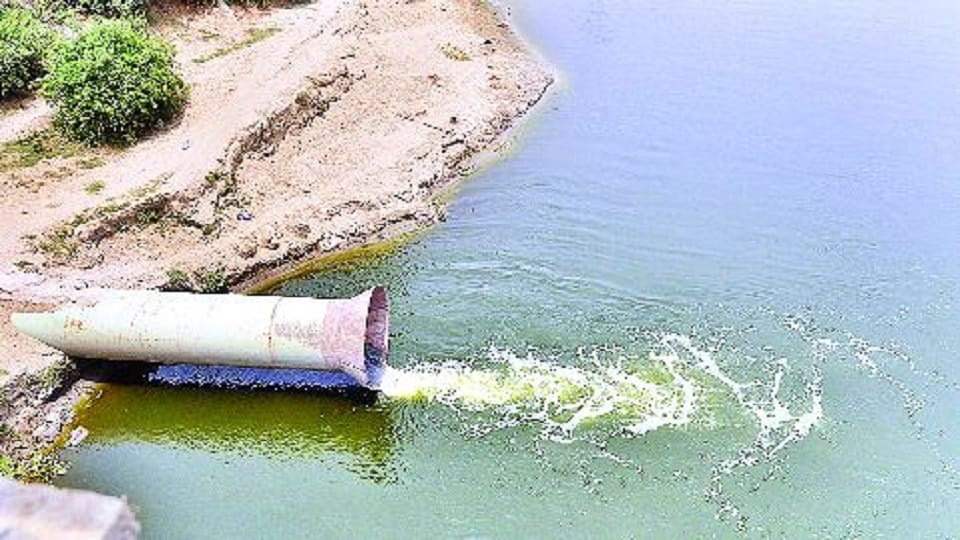 Every day more than 50 mld of Ganga water is being released into Yamuna river at Kailash Ghat agra