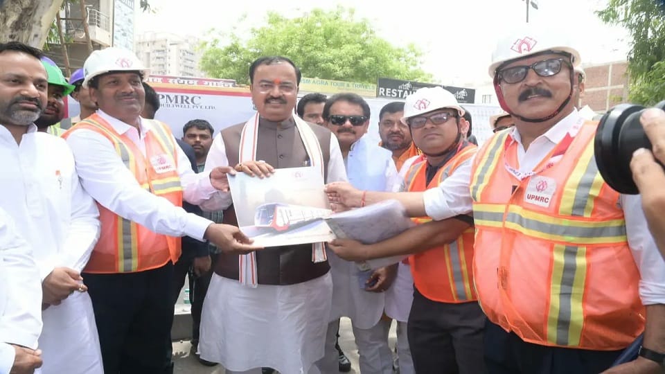 UP Deputy Chief Minister Keshav Prasad Maurya Agra Visit know agra metro Progress Report