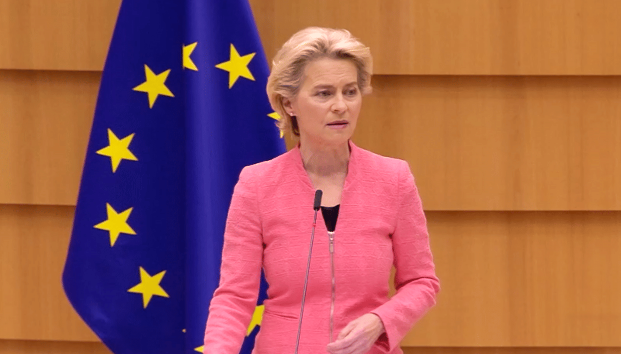 European Commission President Ursula von der Leyen proposed complete ban on imports of Russian oil and natural gas into the European Union
