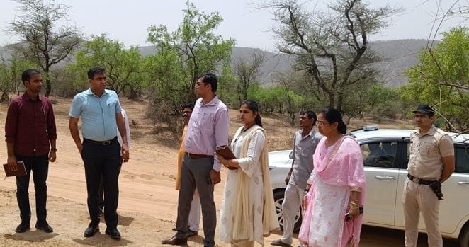 Deputy Commissioner inspected Khudana IMT site, gave necessary guidelines to the officers