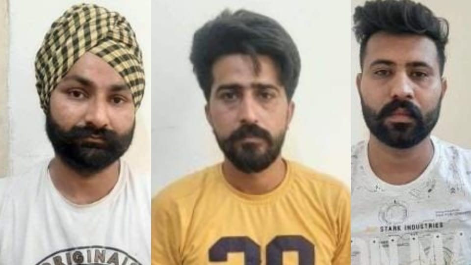 Three accused arrested near karnal are residents of Makhu of Firozpur