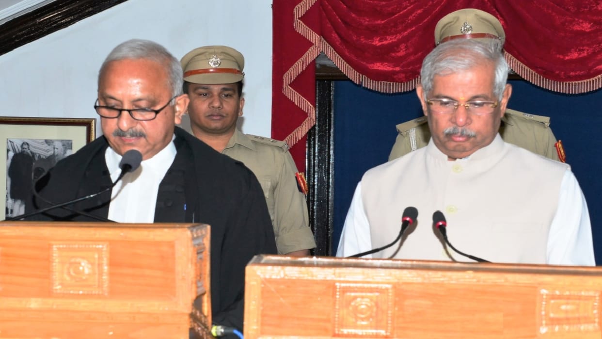 Justice Satyen Vaidya took oath as a permanent judge of the High Court