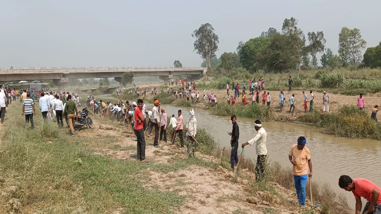 Malan river started returning to ancient form, embankments started to be built by removing encroachments