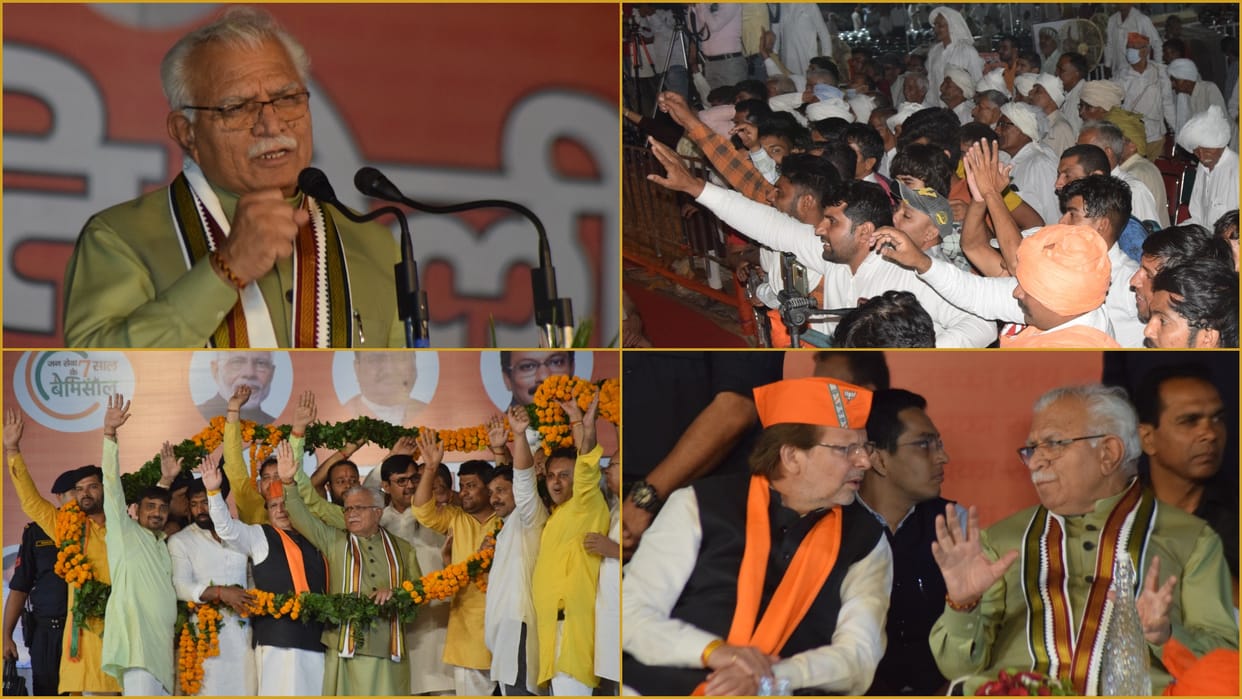 Chief Minister Manohar Lal gifted development works worth 700 crores to Rohtak