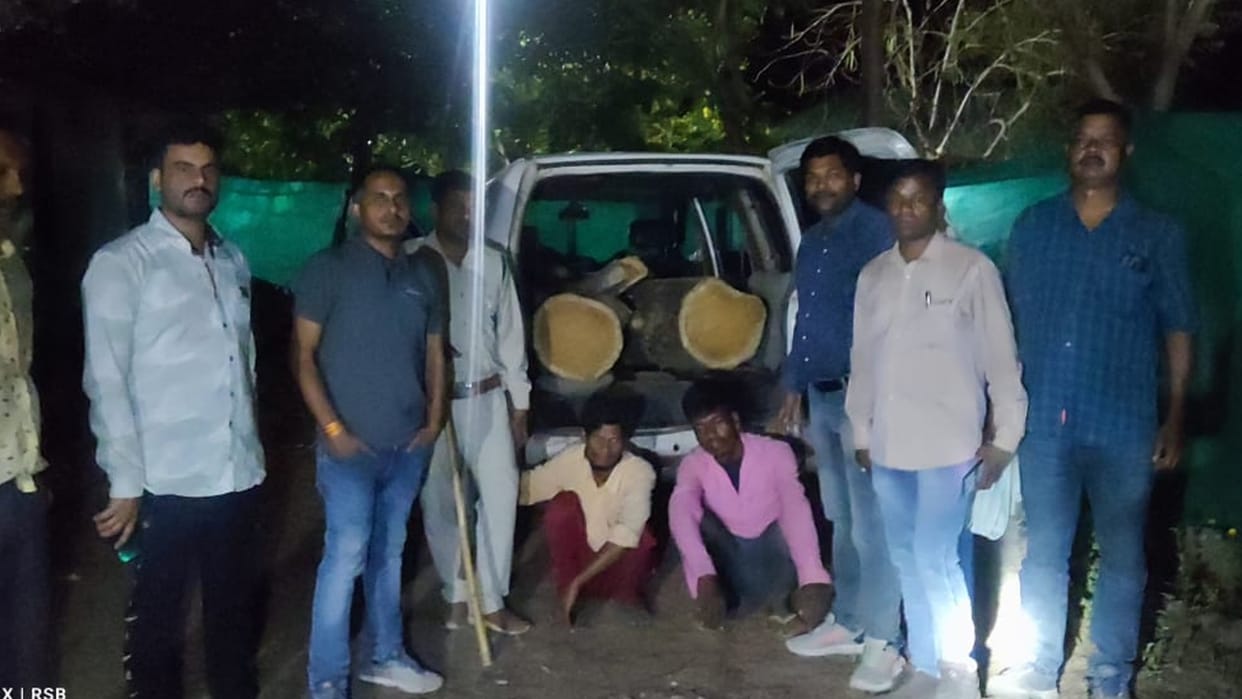Betul: 2 accused arrested for smuggling teak, seized wood worth more than 20 thousand rupees