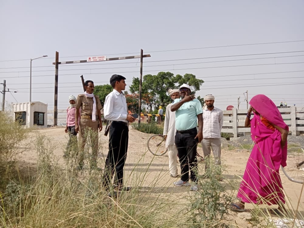 Farmers protested against the occupation of land