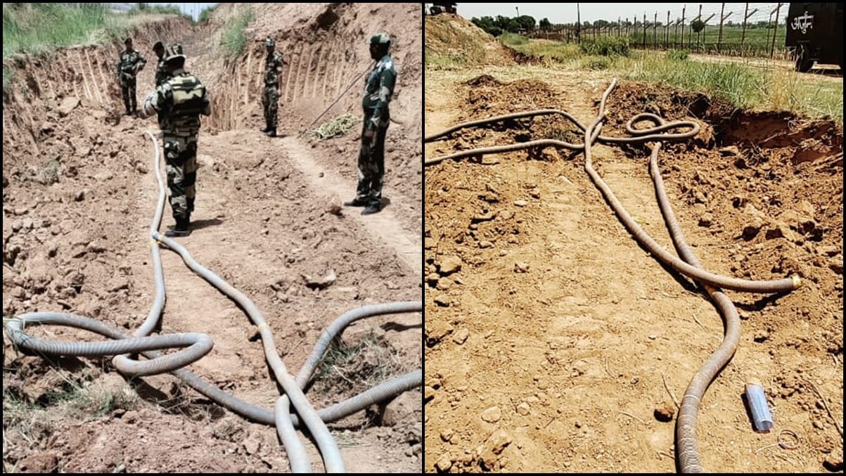 jammu kashmir 265 feet oxygen pipe found after suspected tunnel in samba indo pak border