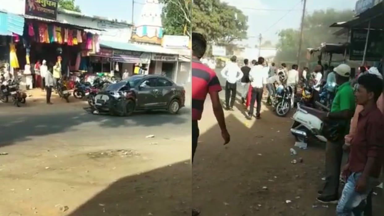 Chhindwara: In Tamia, youths driving under the influence of alcohol created a ruckus, trampled the woman, hit the bikes