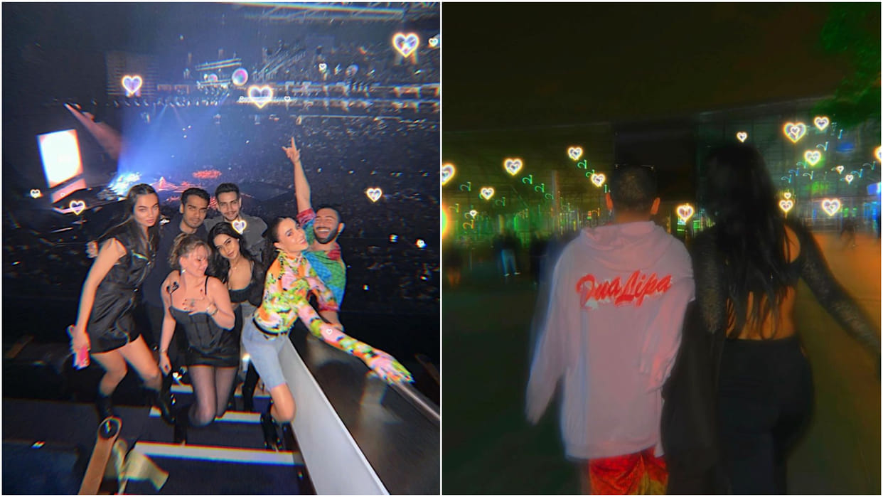 Ajay Devgn and Kajol Daughter Nysa Devgan attends Dua Lipa's concert in London