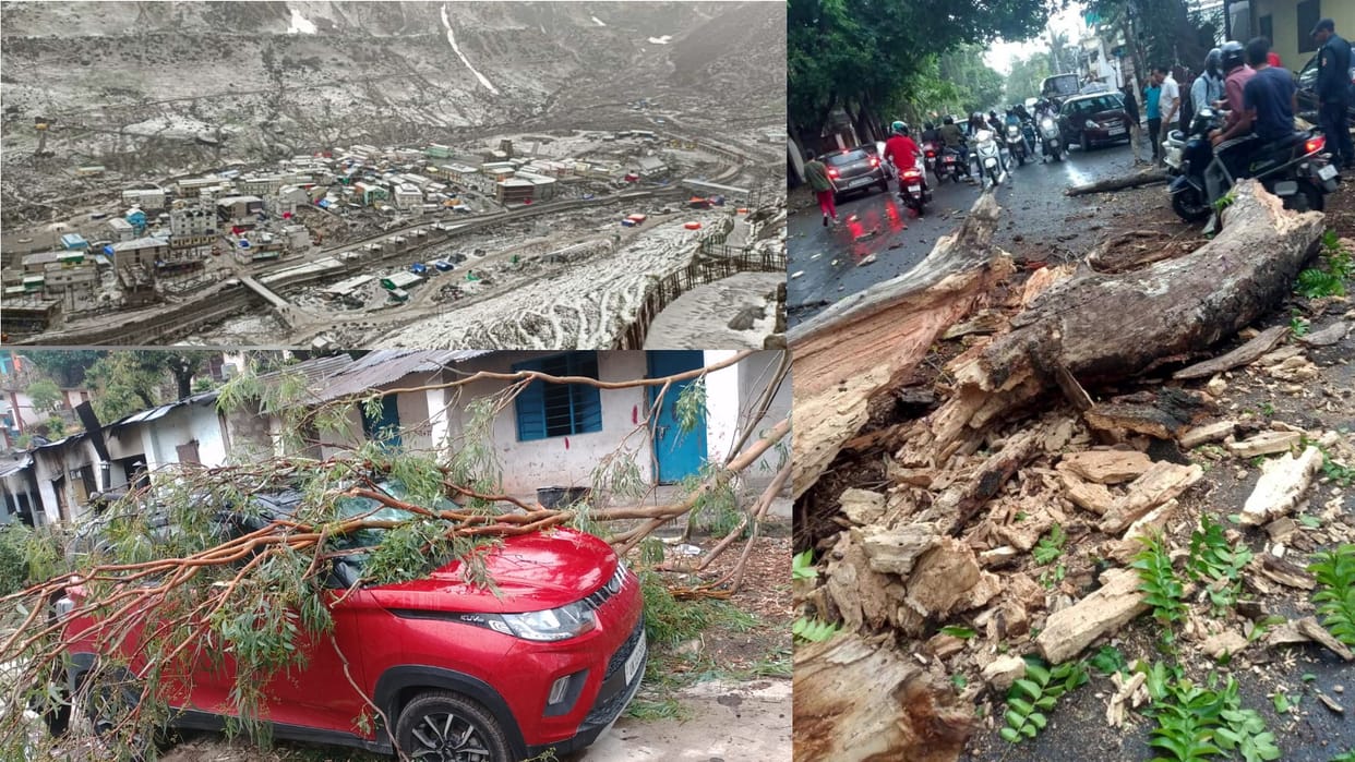 Weather update, relief from rain, traffic disrupted due to storm, power cut, today weather update, See photos