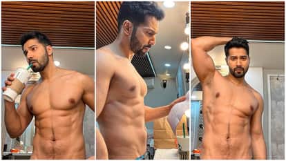 Varun Dhawan goes shirtless in his photos Ranveer singh and Anupam kher leave hilarious comments