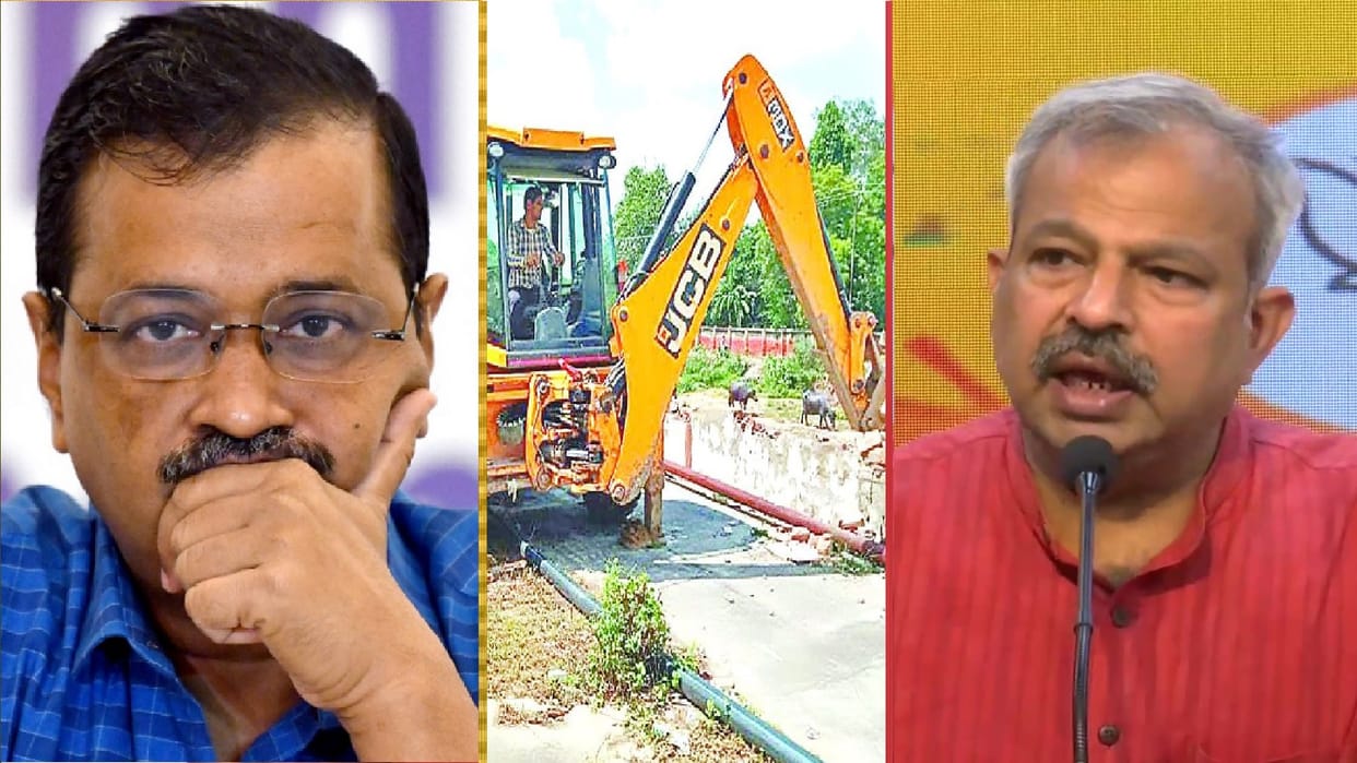 BJP adesh gupta allegation on Aam Aadmi Party MLAs extorting money in name of bulldozer Kejriwal government furious with action on Rohingya Bangladeshi