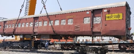 Meter gauge coach will go from BG for overhauling