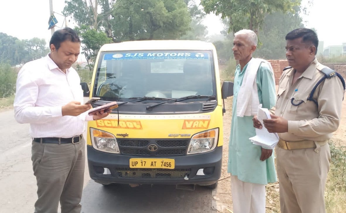 Transport department woke up after the accident, 17 bus seized, 26 vehicles challaned