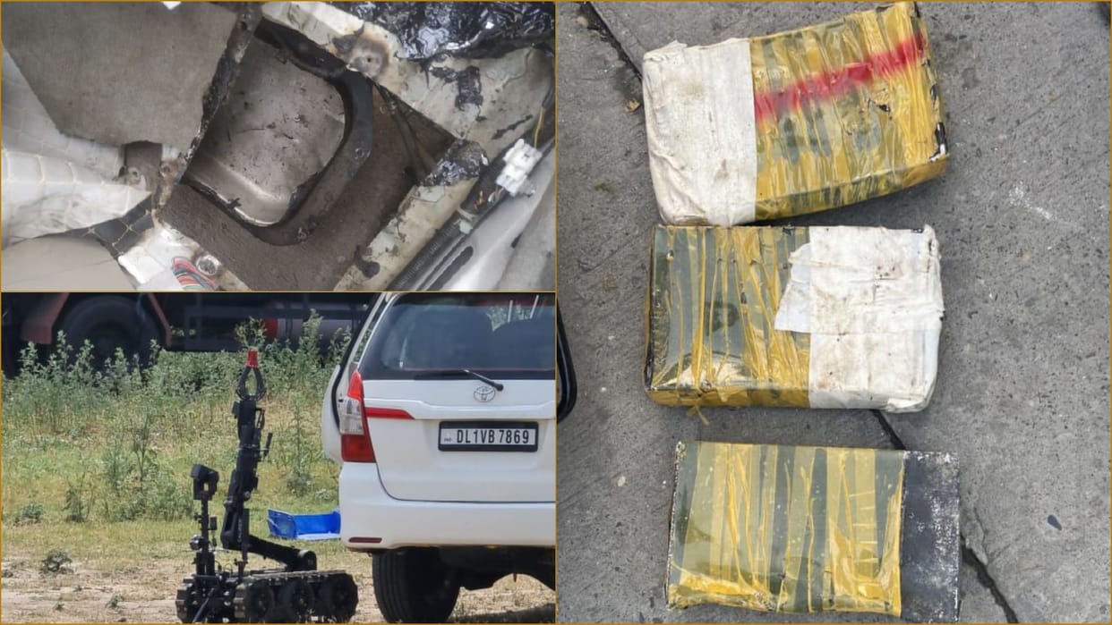 The terrorists had hidden the explosive material in an iron box under the seat of the car