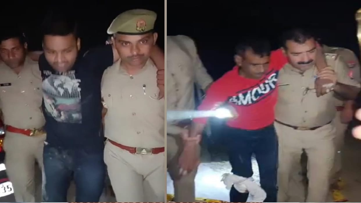 Rampur The miscreants who escaped after firing on the police caught both of them were shot in the leg in the encounter