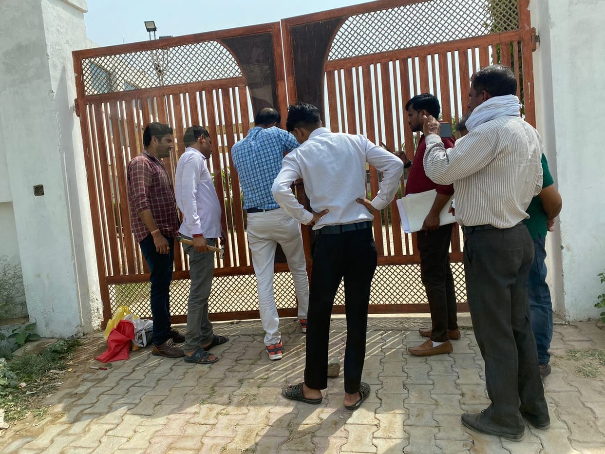 The city council sealed the farm house