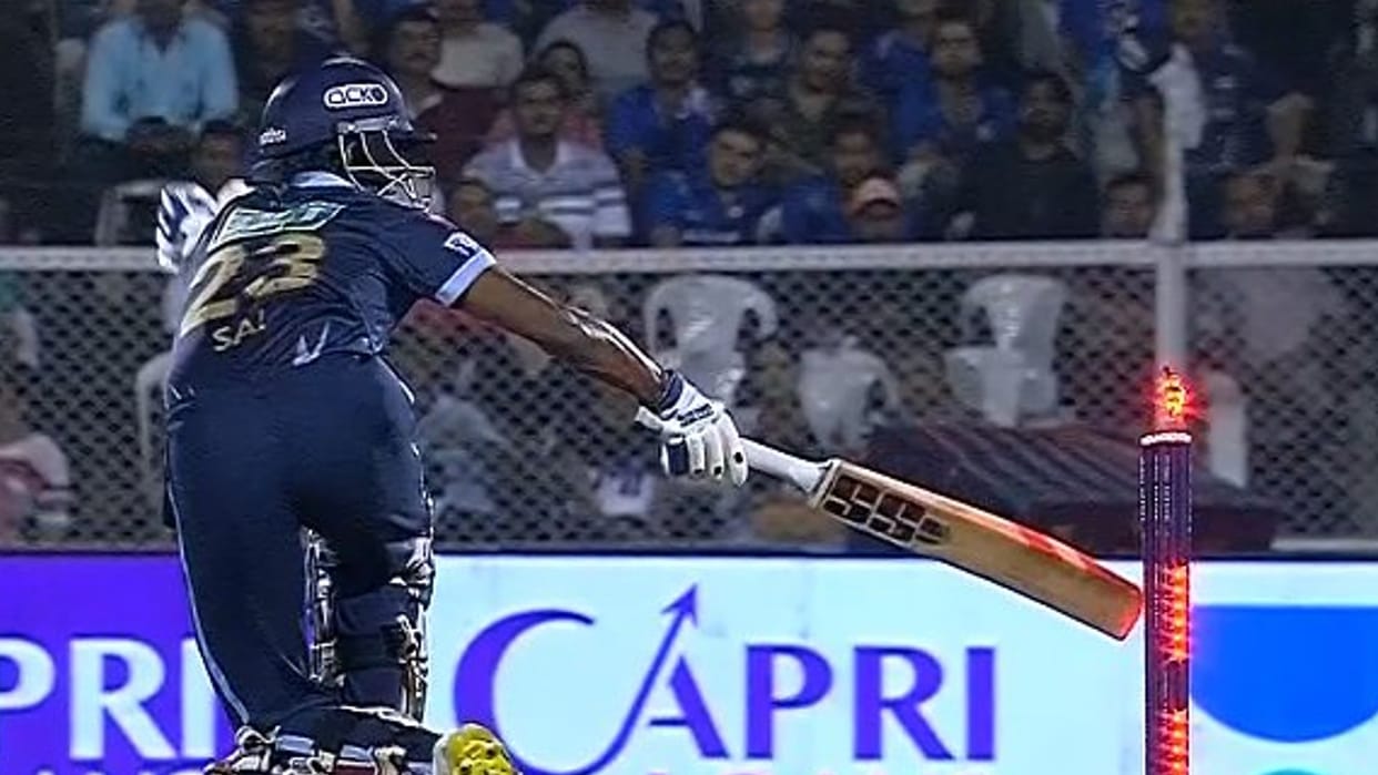 IPL 2022 Sai Sudarshan First Hit wicket of this Season check full list of ipl Hit wicket Gujarat Titans vs Mumbai Indians