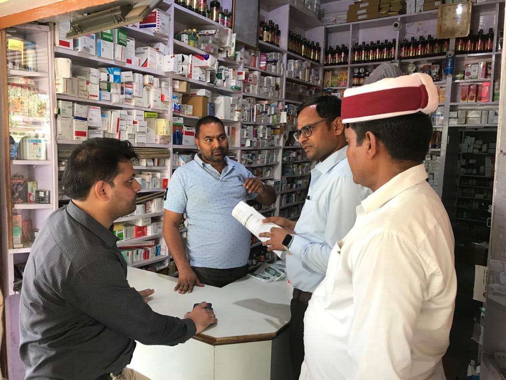 Medicine shops closed as soon as the officials arrived