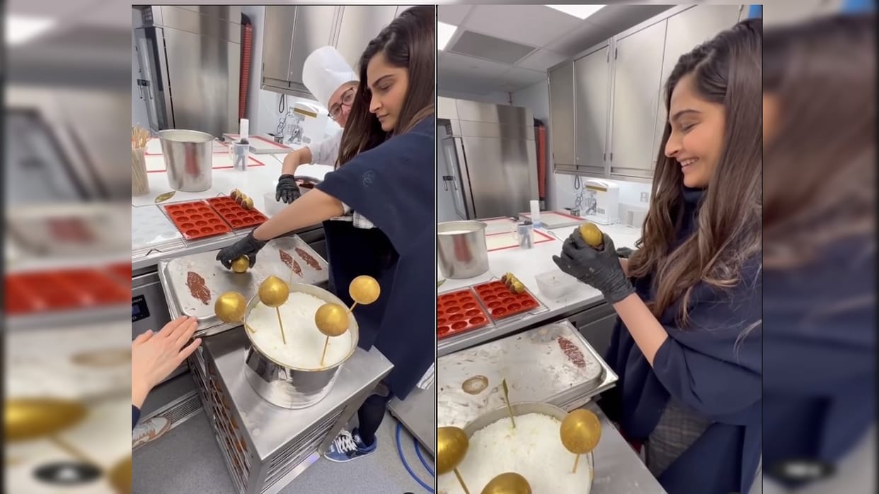 Sonam Kapoor learns to make chocolate balls to satisfy her pregnancy cravings