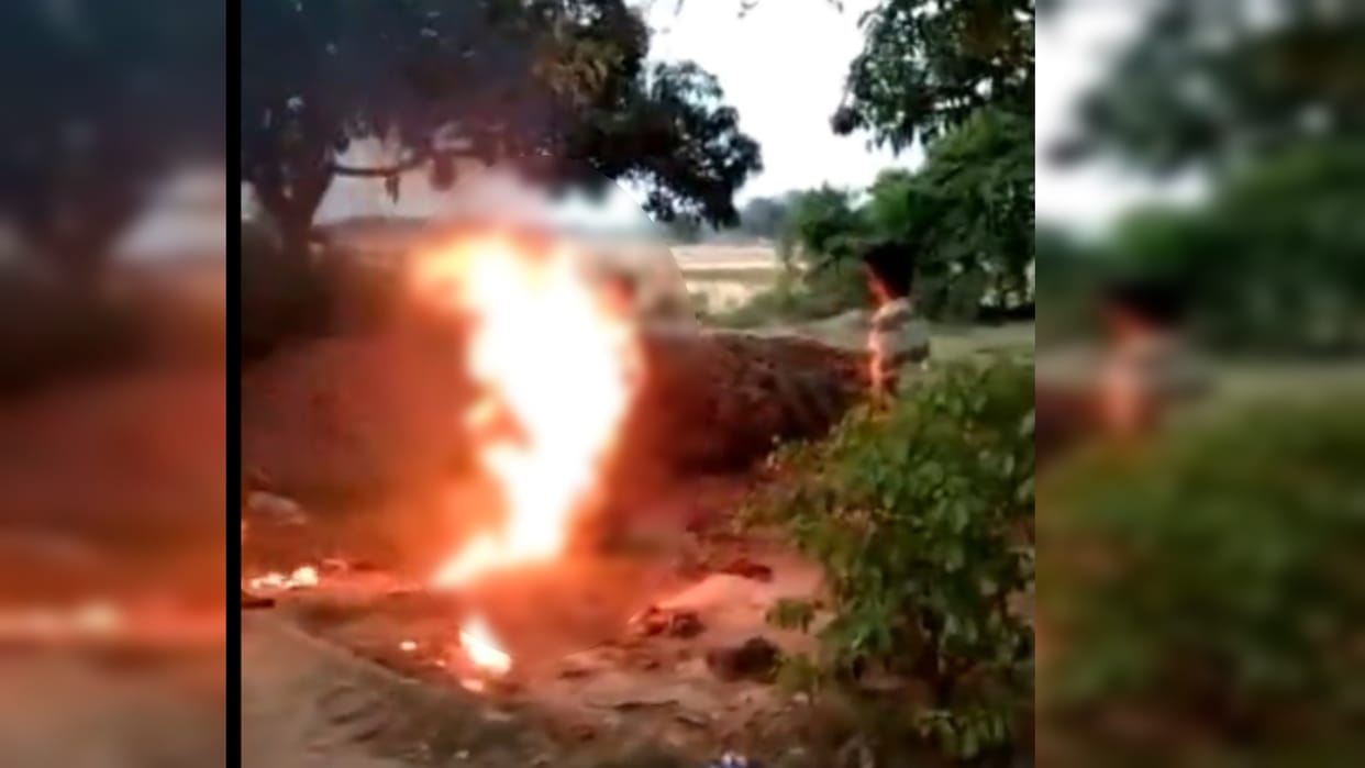 Woman scorched by fire in Suspect Hall