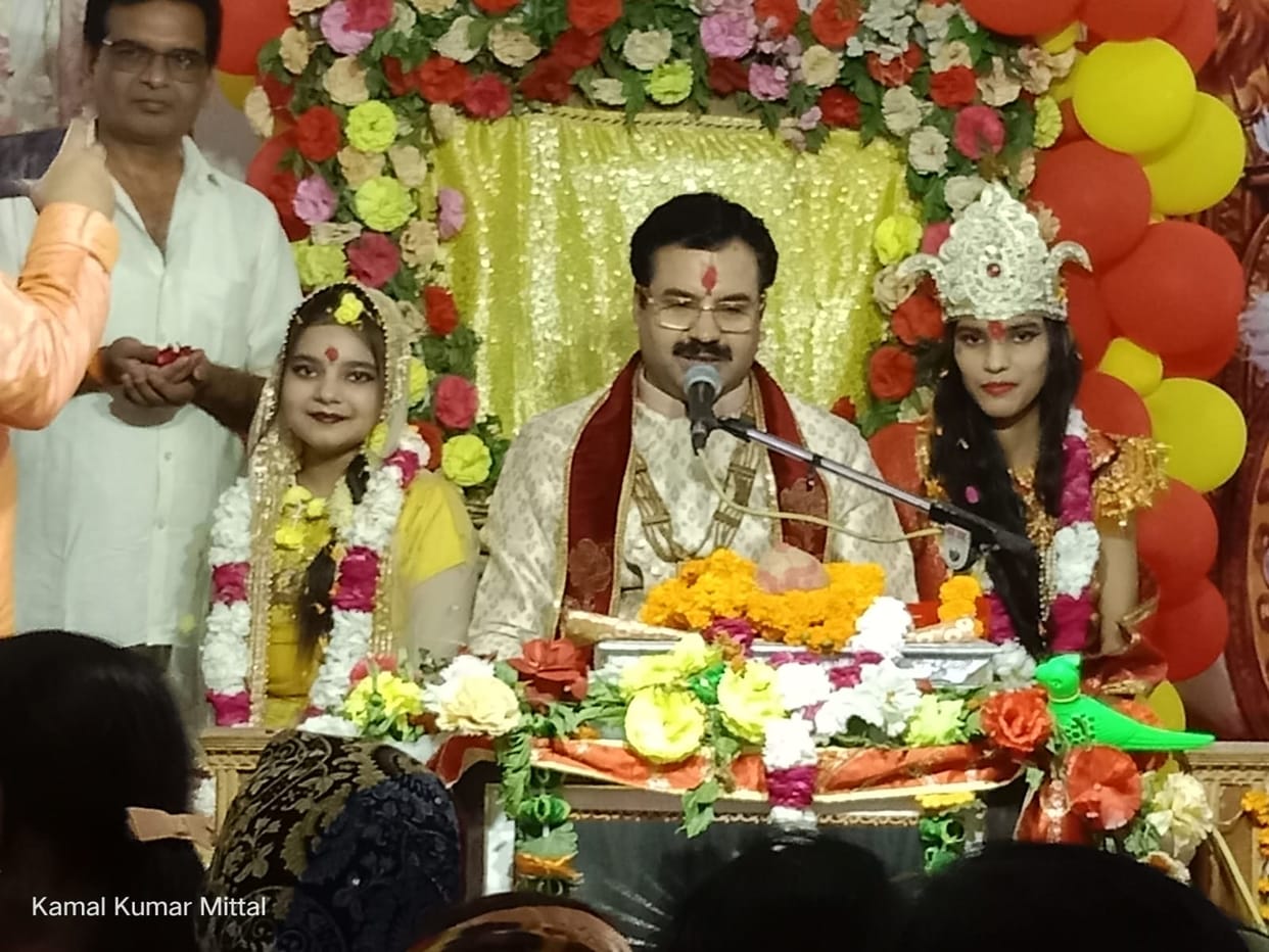 Narrated the story of the marriage of Lord Krishna and Rukmani