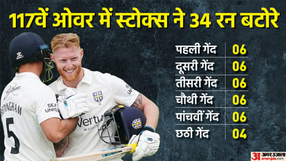 Ben Stokes hits 64-ball century; Stokes scores 34 runs in an over including 5 sixes creates world record in County cricket; Watch Video| County Championship
