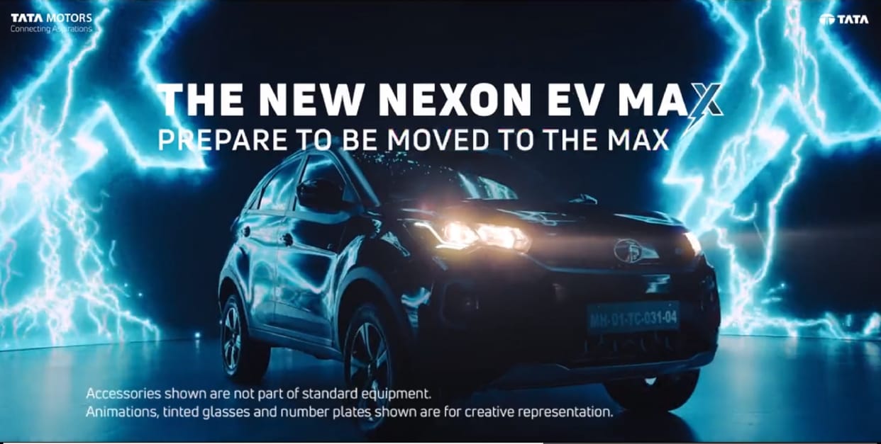 Tata Nexon EV Max New Teaser Video Tata Nexon EV Max range on full charge Tata Nexon EV Max Launch Date in India