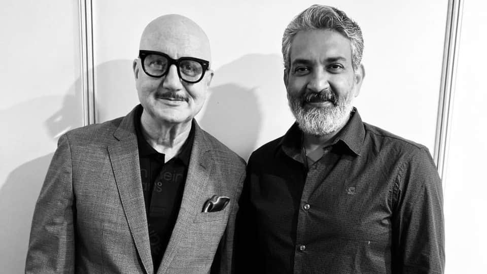 anupam kher shared photos of amazing meeting with director ss rajamouli after success rrr and the kashmir files