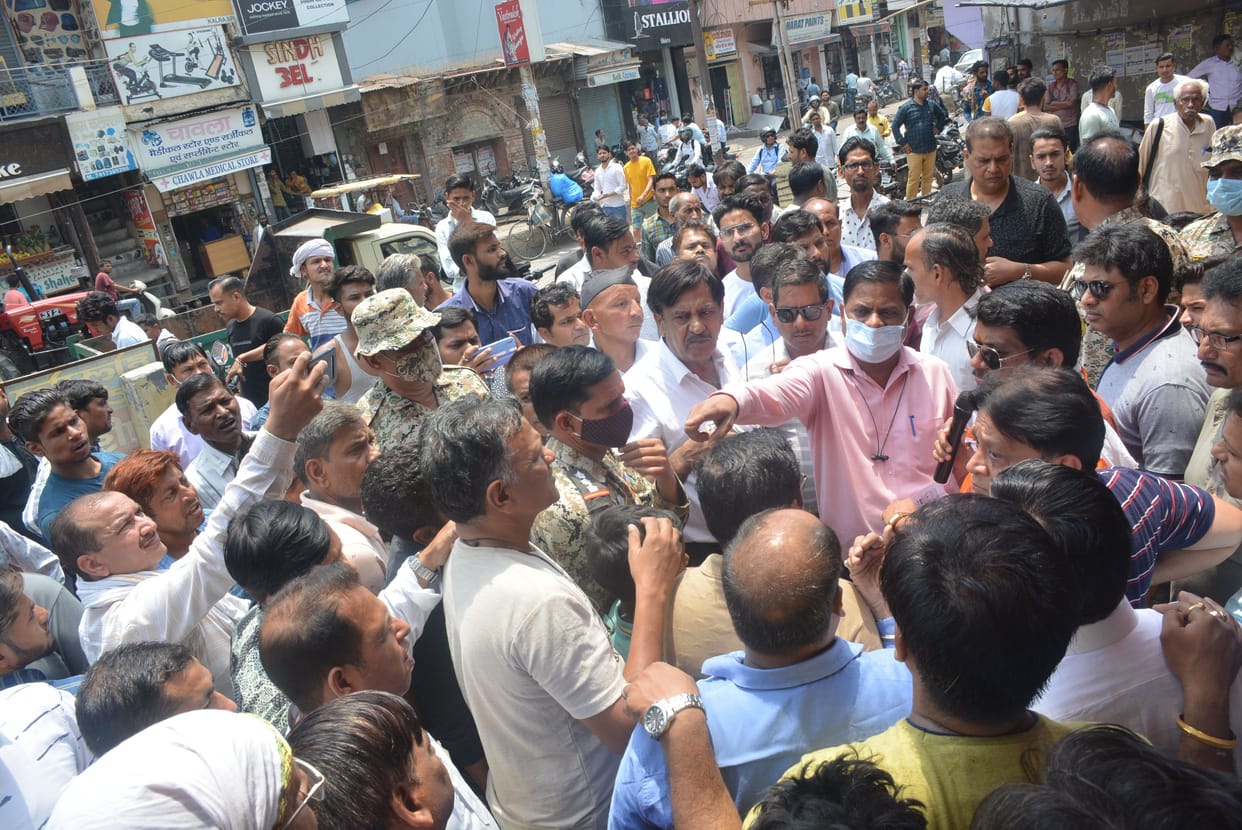 Neither the fine was collected on the protest, nor the encroachment removed