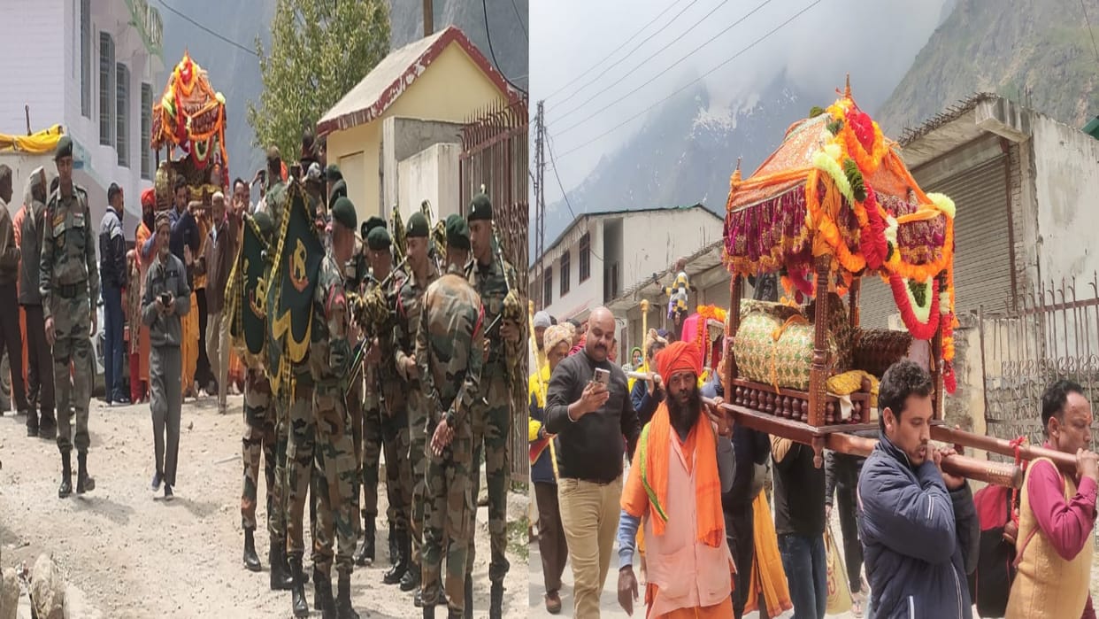 Badrinath Dham Kapat, Adi Guru Shankaracharya throne and Rawal left for Pandukeshwar, Dev Dolis also left for Badrinath