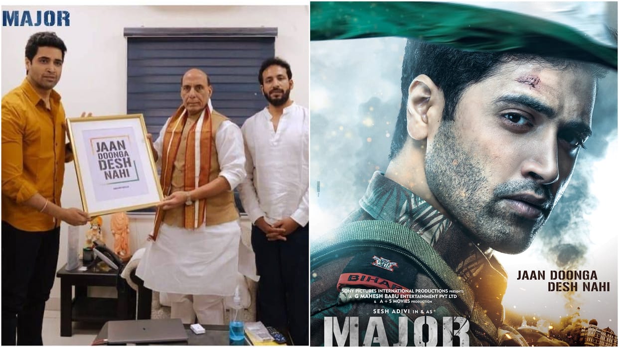 Major Trailer: The team of "Major" showed the trailer of the film to Defence Minister Rajnath Singh in Delhi this was the reaction