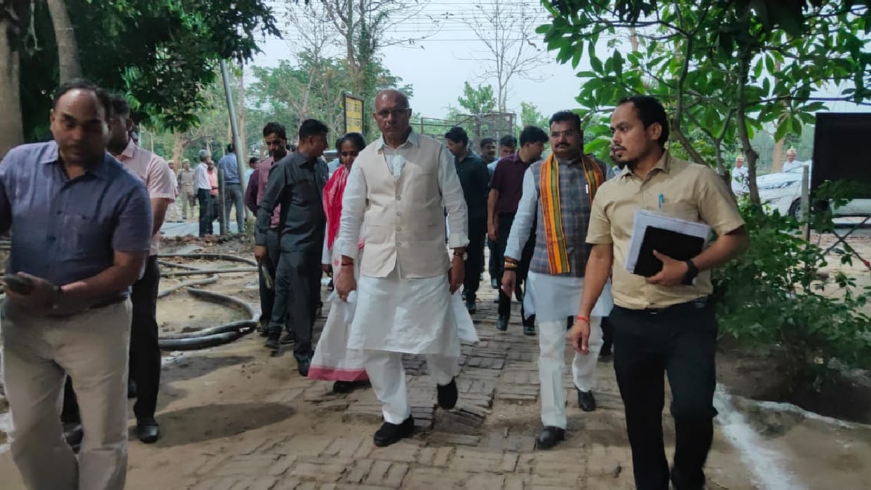 In-charge minister inspected power house in gorakhpur