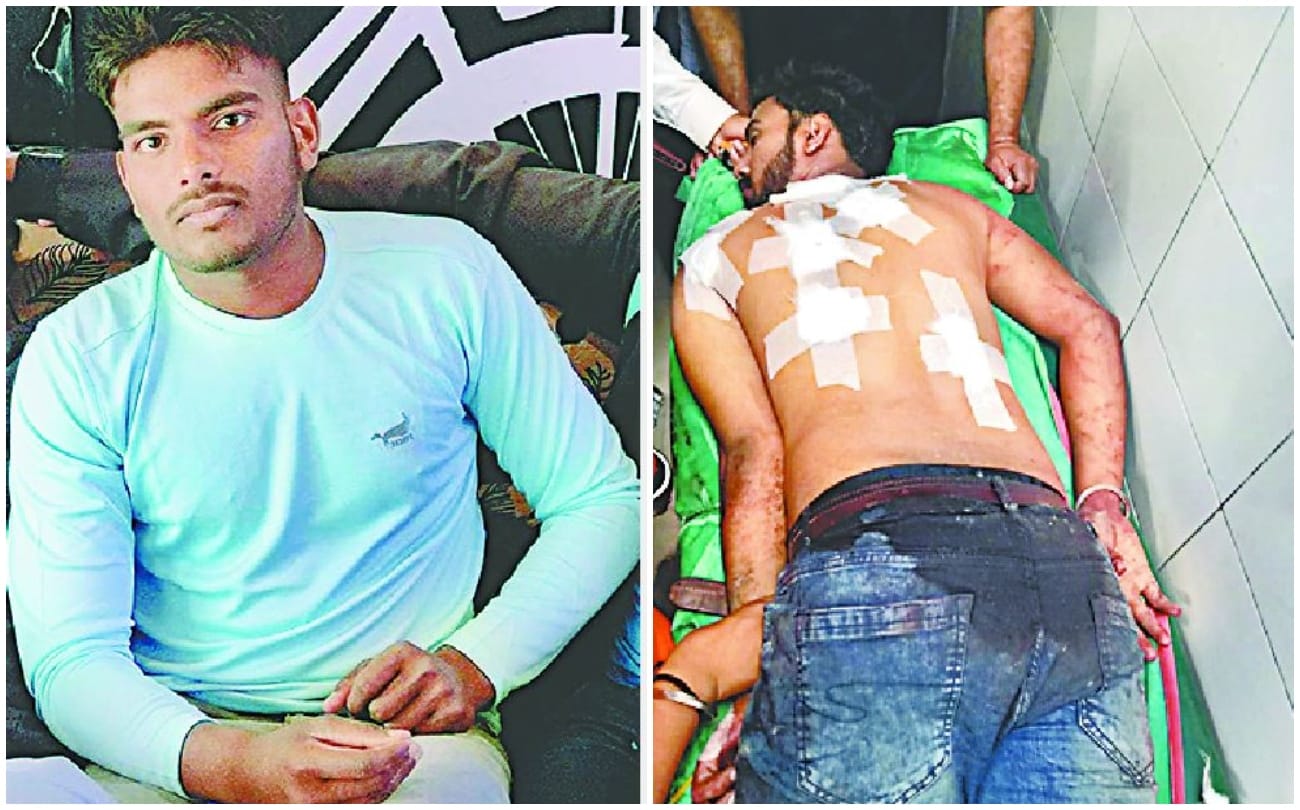 violence after murder of wrestler in Jaunpur There was knife attack in dispute over eating eggs angry mob created  nuisance