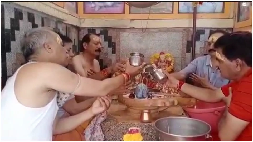 BJP anointed Lord Shiva with prayer of peace in Jodhpur