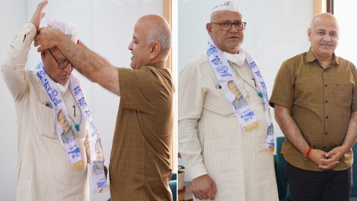 Jot Singh Bisht left Congress and joined Aam Aadmi Party, Took party membership in the presence of Deputy CM Manish Sisodia