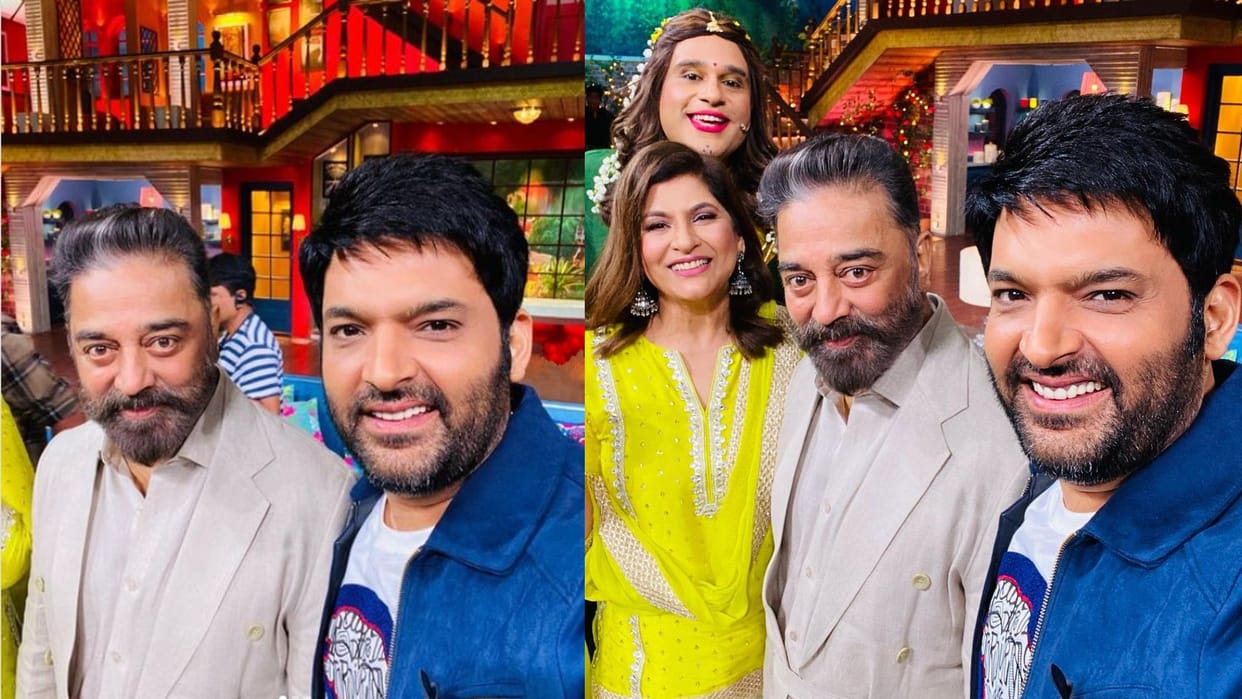 Actor Kamal Haasan came on Kapil Sharma show to promote his film vikram comedian Kapil said when your dream comes true