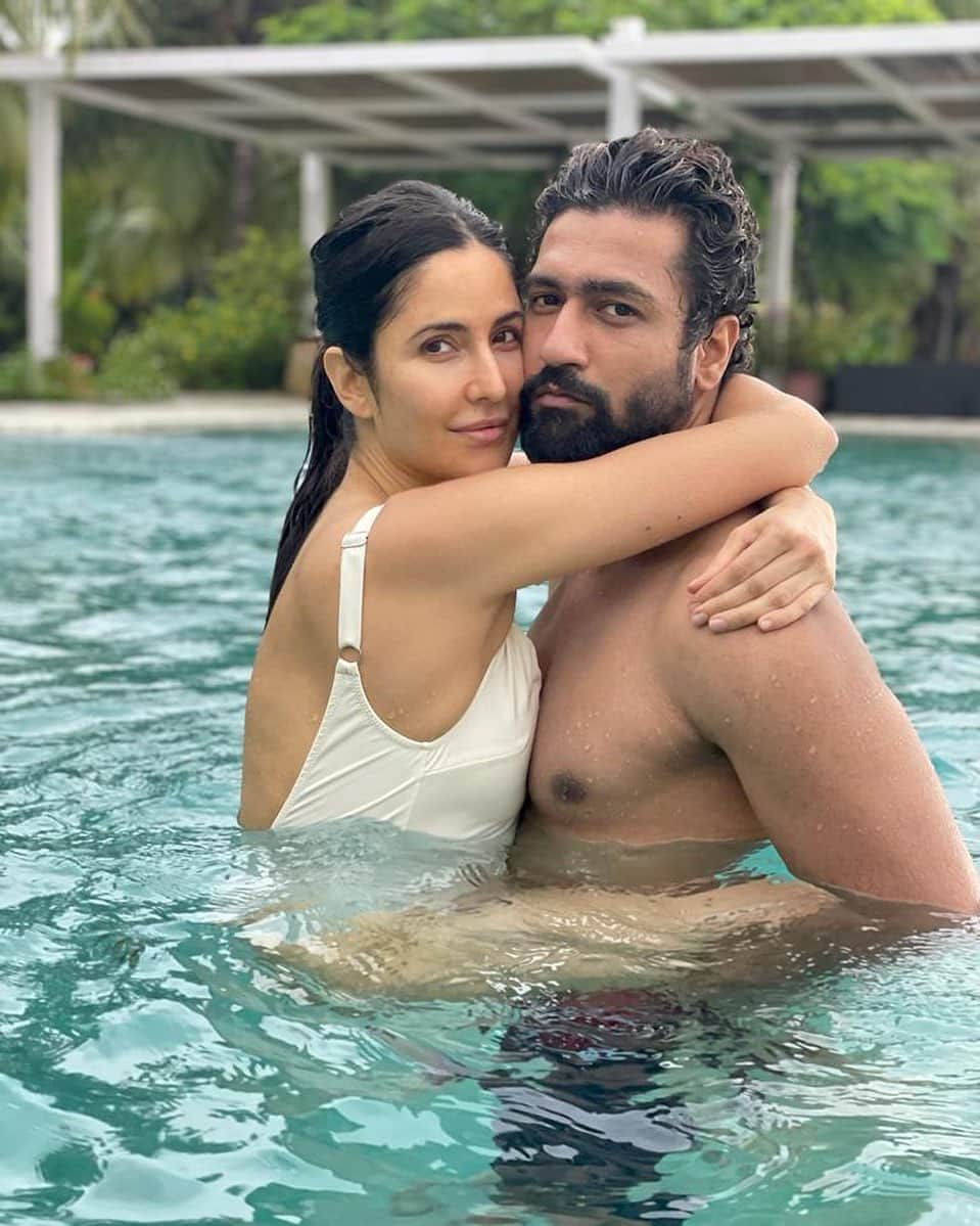 Social media: Katrina Kaif shared a romantic picture with Vicky Kaushal in a swimming pool