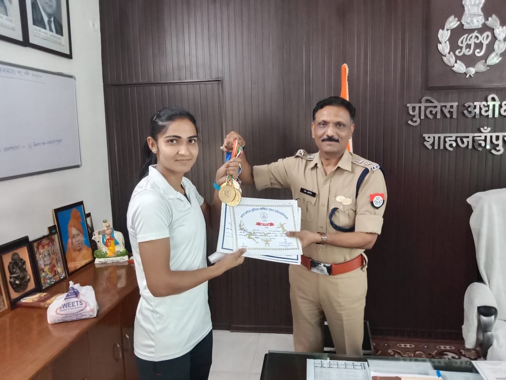 Gold medal winning female constable Pushpa Chahar became the best athlete