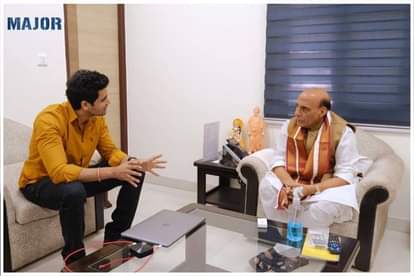 Major Trailer: The team of "Major" showed the trailer of the film to Defence Minister Rajnath Singh in Delhi this was the reaction