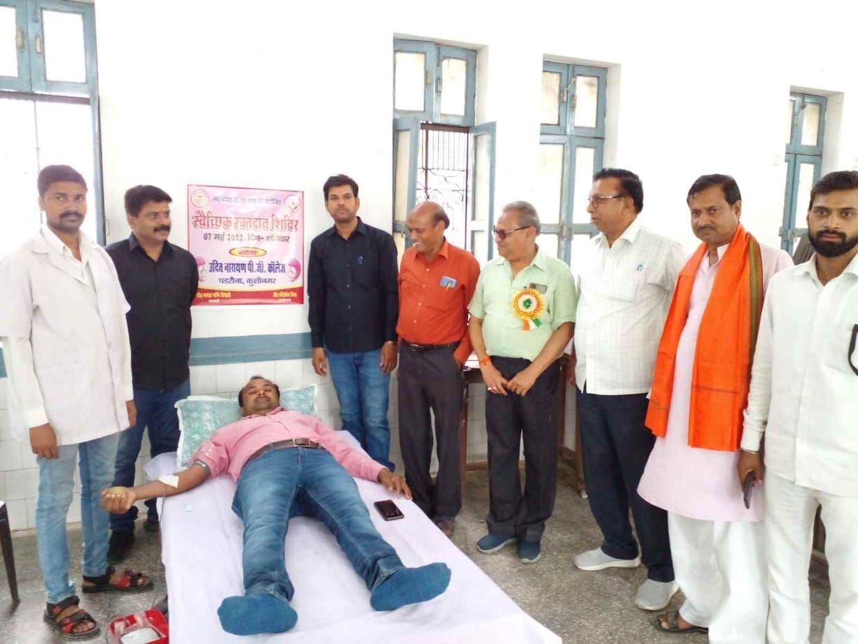 22 people donated blood on the eve of Mother's Day