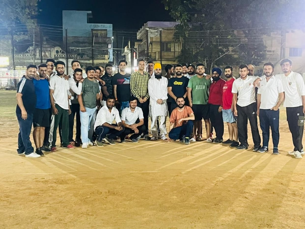 vk chaudhary daynight kosko ball cricket pratiyogita begin in ponta sahib