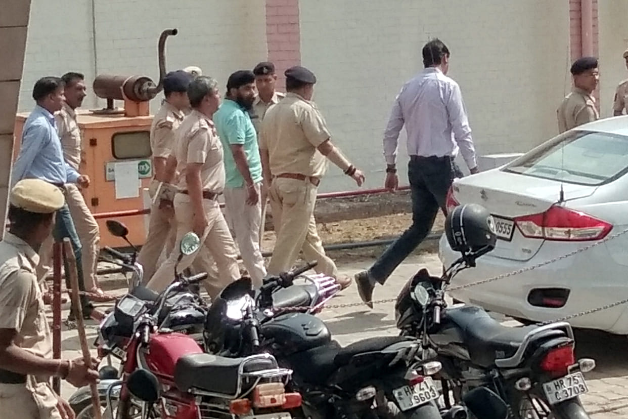 Clashes between BJP workers and police, Kurukshetra