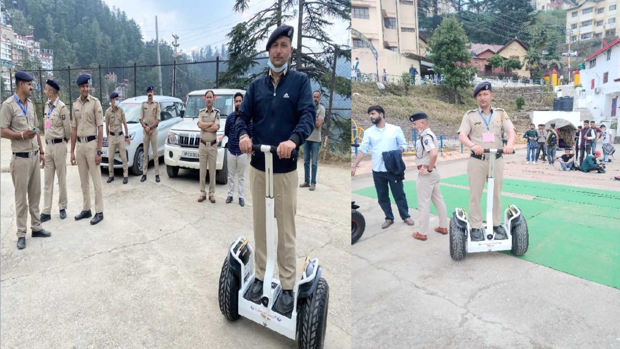 Shimla Police to patrol Ridge Maidan and Mall Road with Self Balancing Scooter