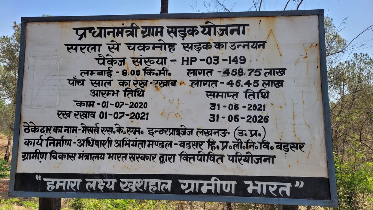 Tarring happened on only two kilometers of road in two years
