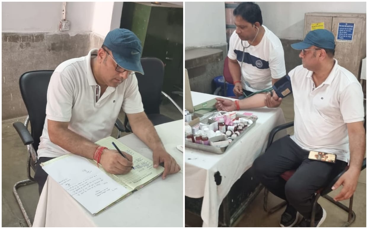 varanasi Cantt MLA Saurabh Srivastava visit govt hospital doctors found absent