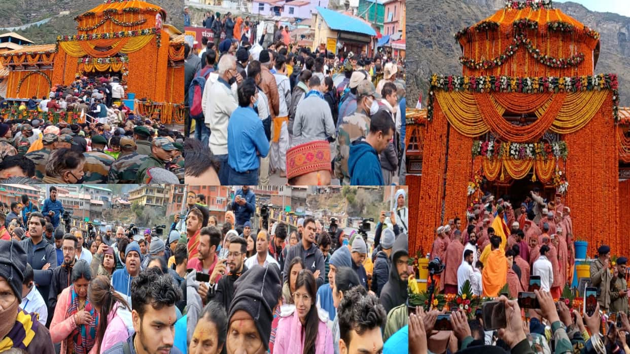Badrinath Dham doors opened, More than 25 thousand devotees become witnesses, See Photos