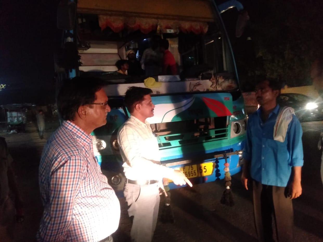 In the checking campaign, nine buses and twenty four autos were challaned