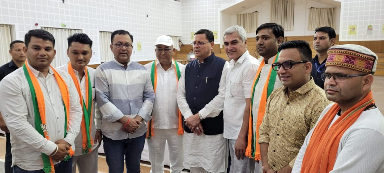 Congress leader joins BJP before Champawat by-election, CM Pushkar Singh Dhami welcomed