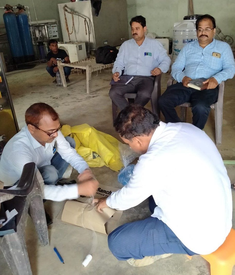 Seized three illegal RO water packaging units